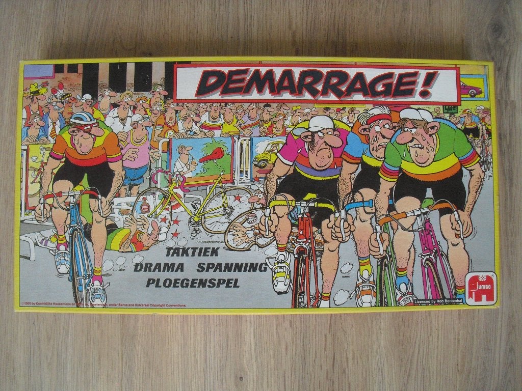 Demarrage Ploegenspel Tour de France wielrennen racefiets, Drie of vier spelers, Ophalen of Verzenden, Zo goed als nieuw, Jumbo