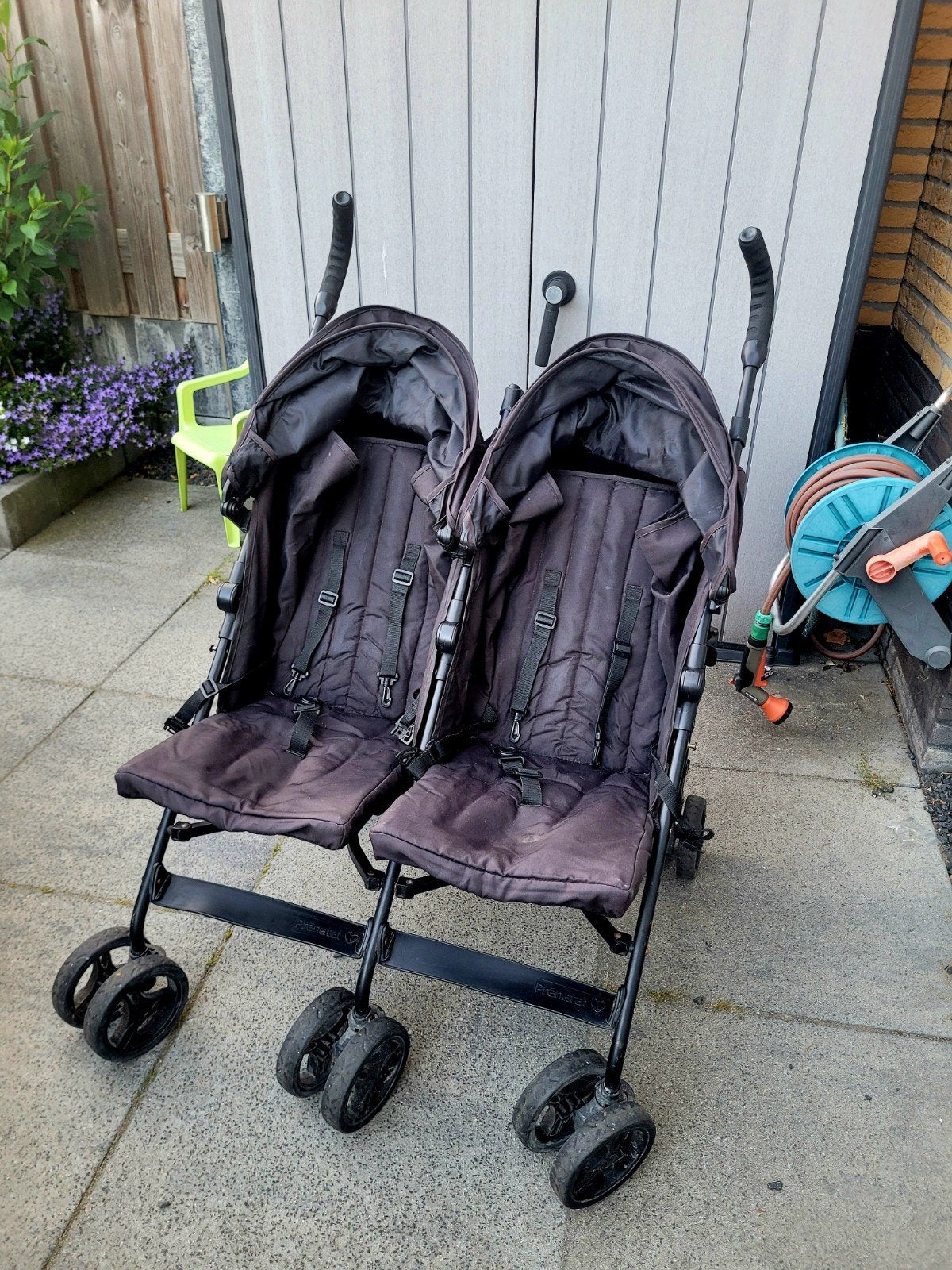 Buggy 2 Zits Zwart, Ophalen, Gebruikt, Kinderwagen of Buggy
