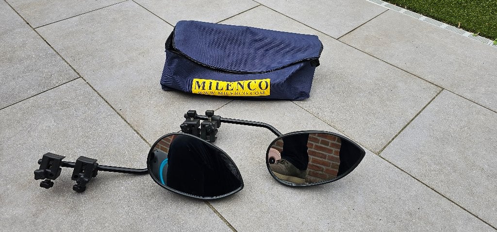 Milenco Aero 3 Caravan Spiegels met Tas, Caravans en Kamperen, Ophalen, Gebruikt