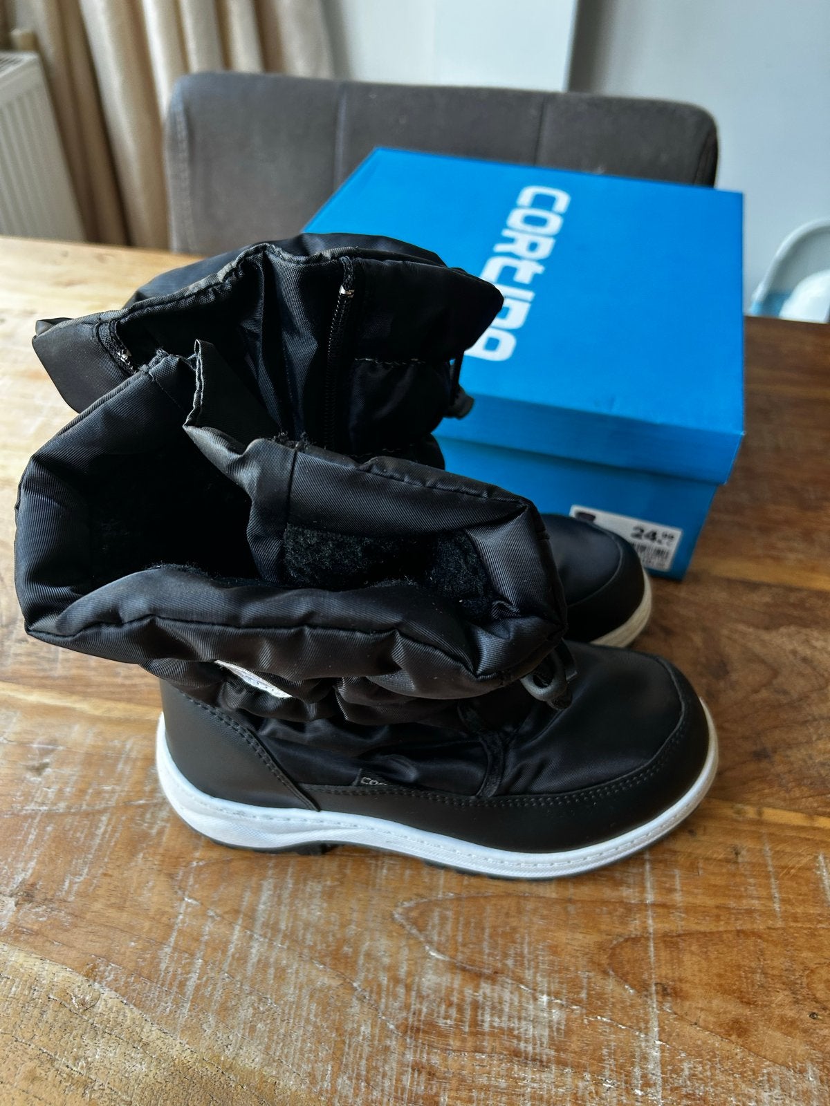 Cortina Snowboots Maat 34 Zwart, Ophalen, Nieuw, Zwart, Snowboots