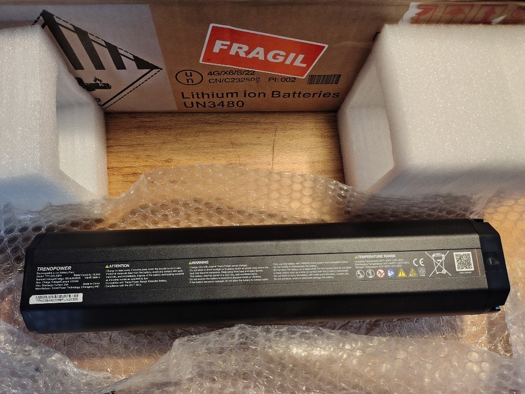 Yamaha Simplo Accu Batterij TPY-003-35PA Intube 36v 630wh, Overige typen, Nieuw, Yamaha, Yamaha