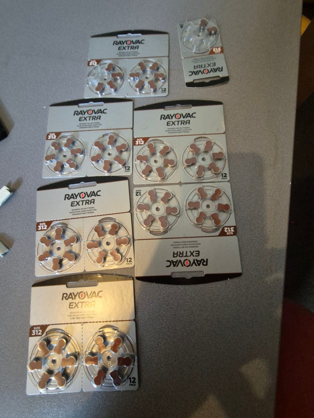 Rayovac Extra 312 Hoortoestelbatterijen - 72 stuks, Ophalen of Verzenden, Nieuw