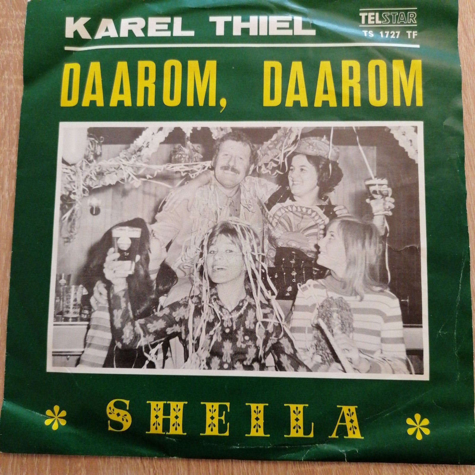 karel thiel /daarom daarom (zeldzaam piraten topper), Cd's en Dvd's, Vinyl | Nederlandstalig, Ophalen of Verzenden, Gebruikt, Overige formaten
