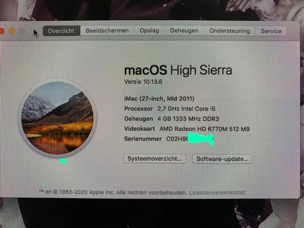 Apple iMac 27-inch (Mid 2011) - 2.7 GHz i5, 4GB RAM, Computers en Software, Apple Desktops, Ophalen, 2 tot 3 Ghz, IMac, Zo goed als nieuw