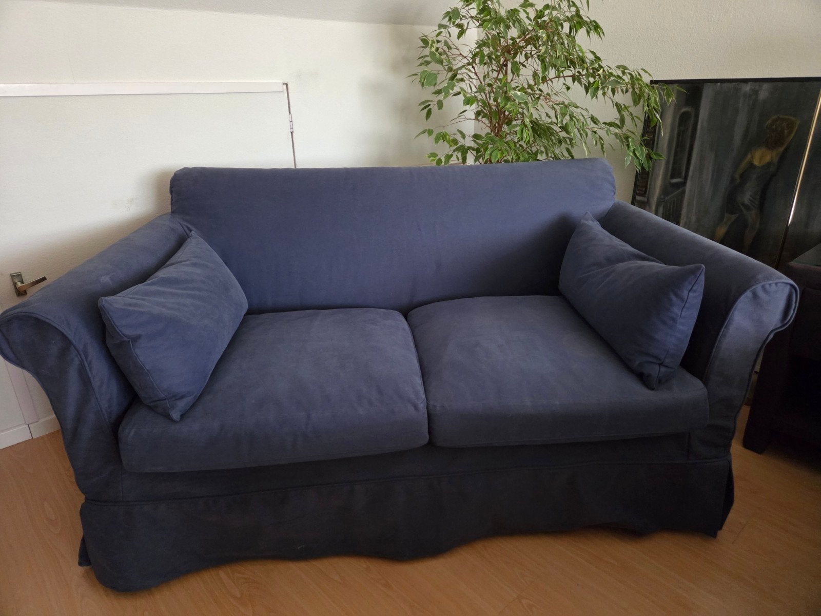 Ikea Slaapbank met uitschuifbare lattenbodem, Ophalen, Tweepersoons, 140 cm