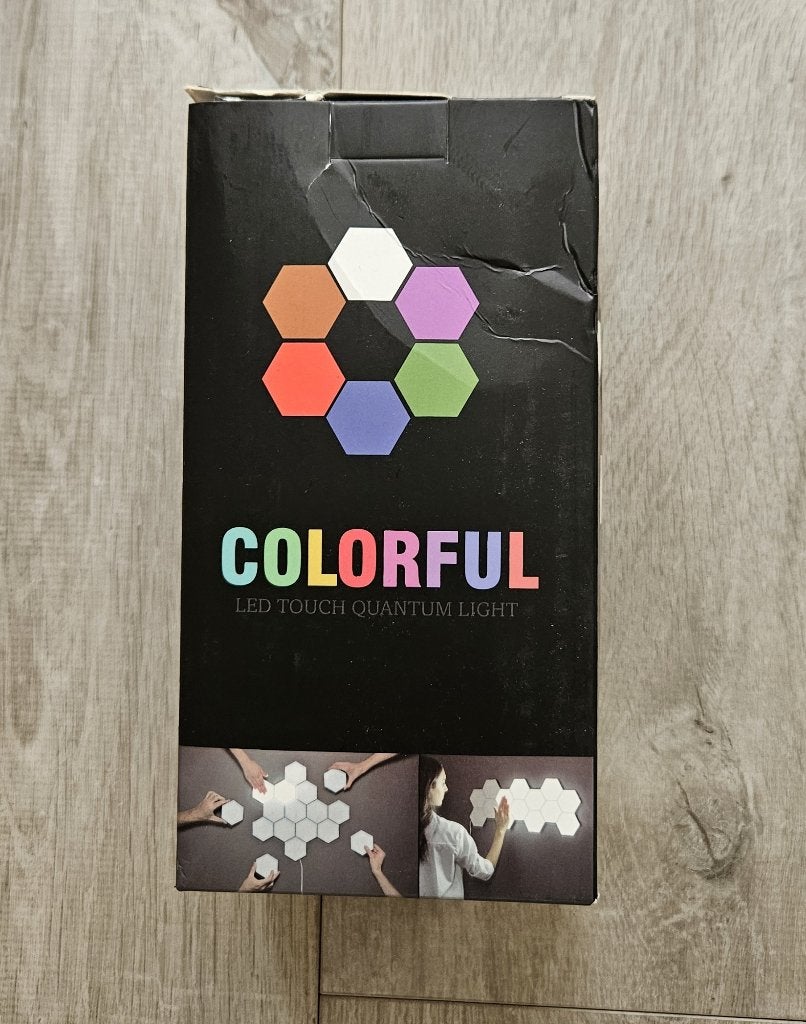 Hexagon Touch LED Lamp Smart RGB Wandlamp met AB en Touch, Kunststof, Overige fittingen, Ophalen of Verzenden, Wandlamp