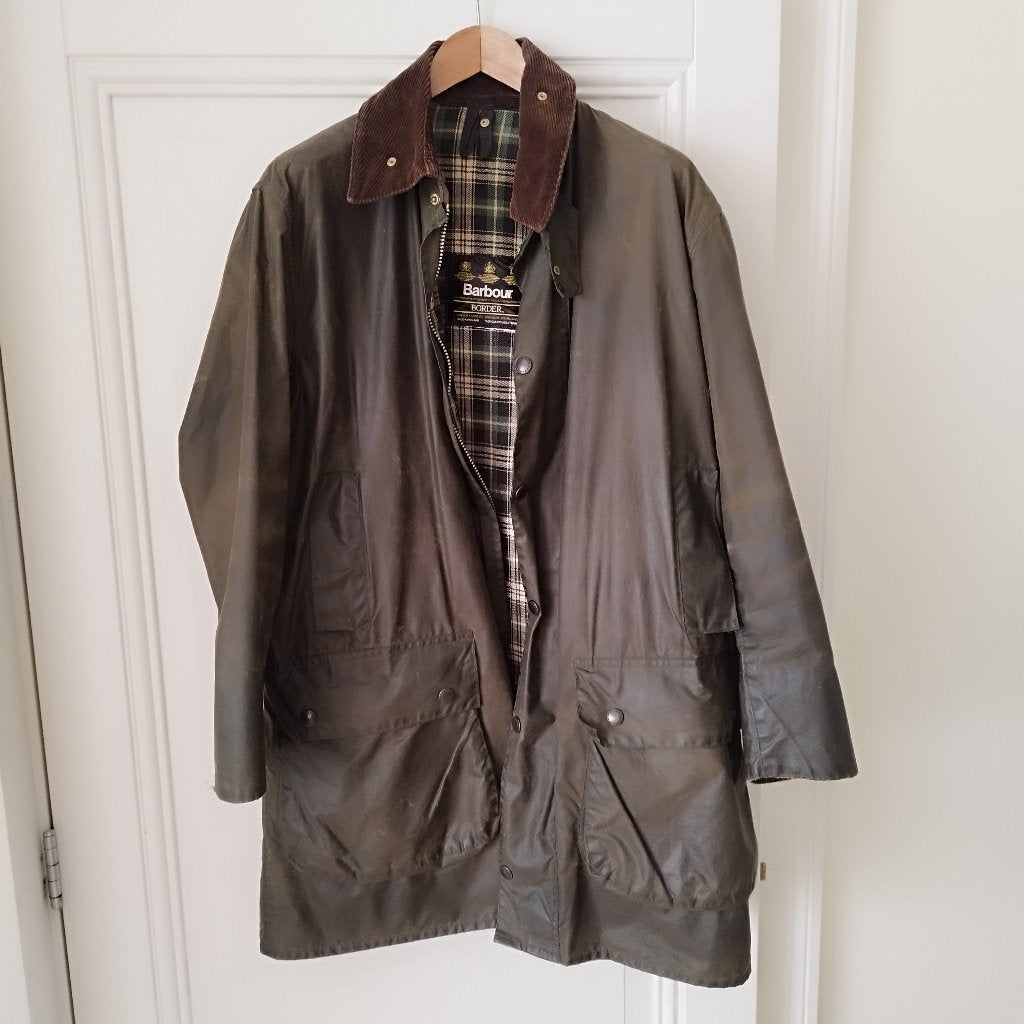 Barbour Waxcoat Heren Olijfgroen, Kleding | Heren, Jassen | Winter, Ophalen, Maat 52/54 (L), Barbour, Gedragen
