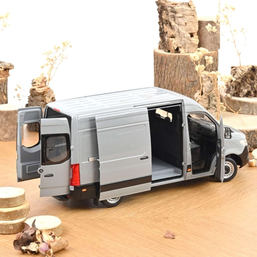 Norev Mercedes Benz Sprinter 2018 Grey 1:18, Hobby en Vrije tijd, -, -, Norev, Ophalen of Verzenden
