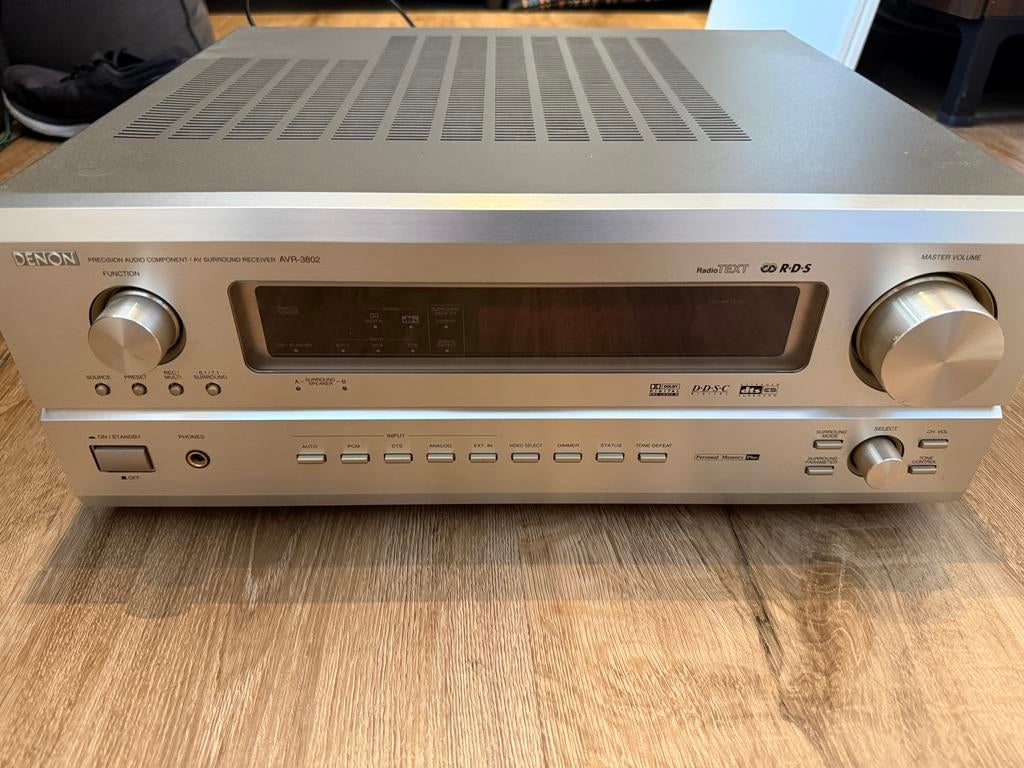 Denon AVR-3802 AV Surround Receiver met afstandsbediening, Audio, Tv en Foto, Versterkers en Receivers, Gebruikt, 7.1, 120 watt of meer