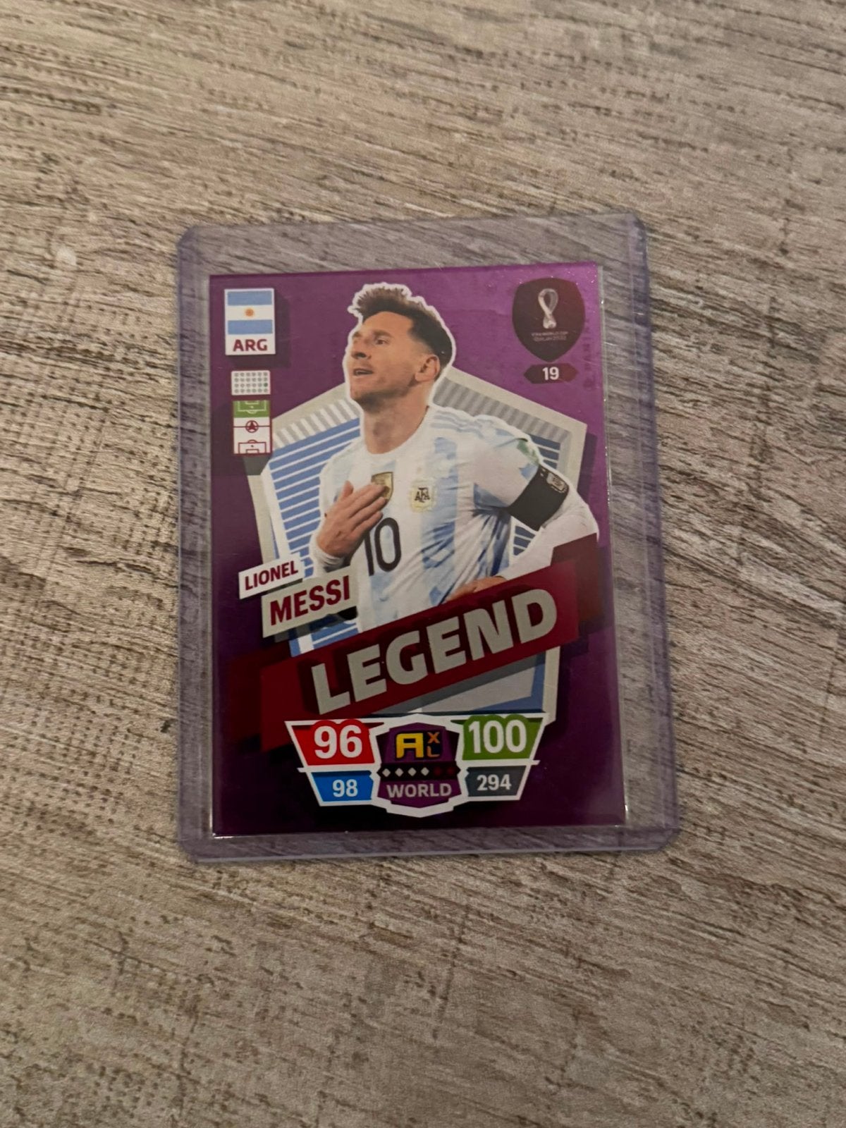 Lionel Messi Legend kaart FIFA World Cup Qatar 2022, Ophalen of Verzenden, Zo goed als nieuw, Buitenlandse clubs, Spelerskaart