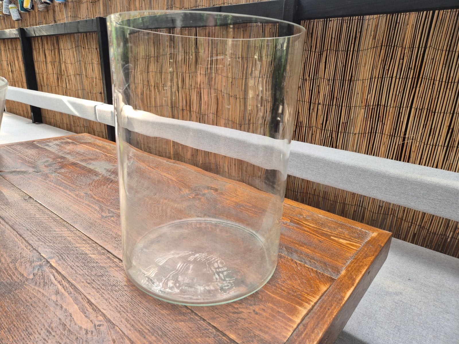 vaas, Glas, Ophalen of Verzenden, Gebruikt