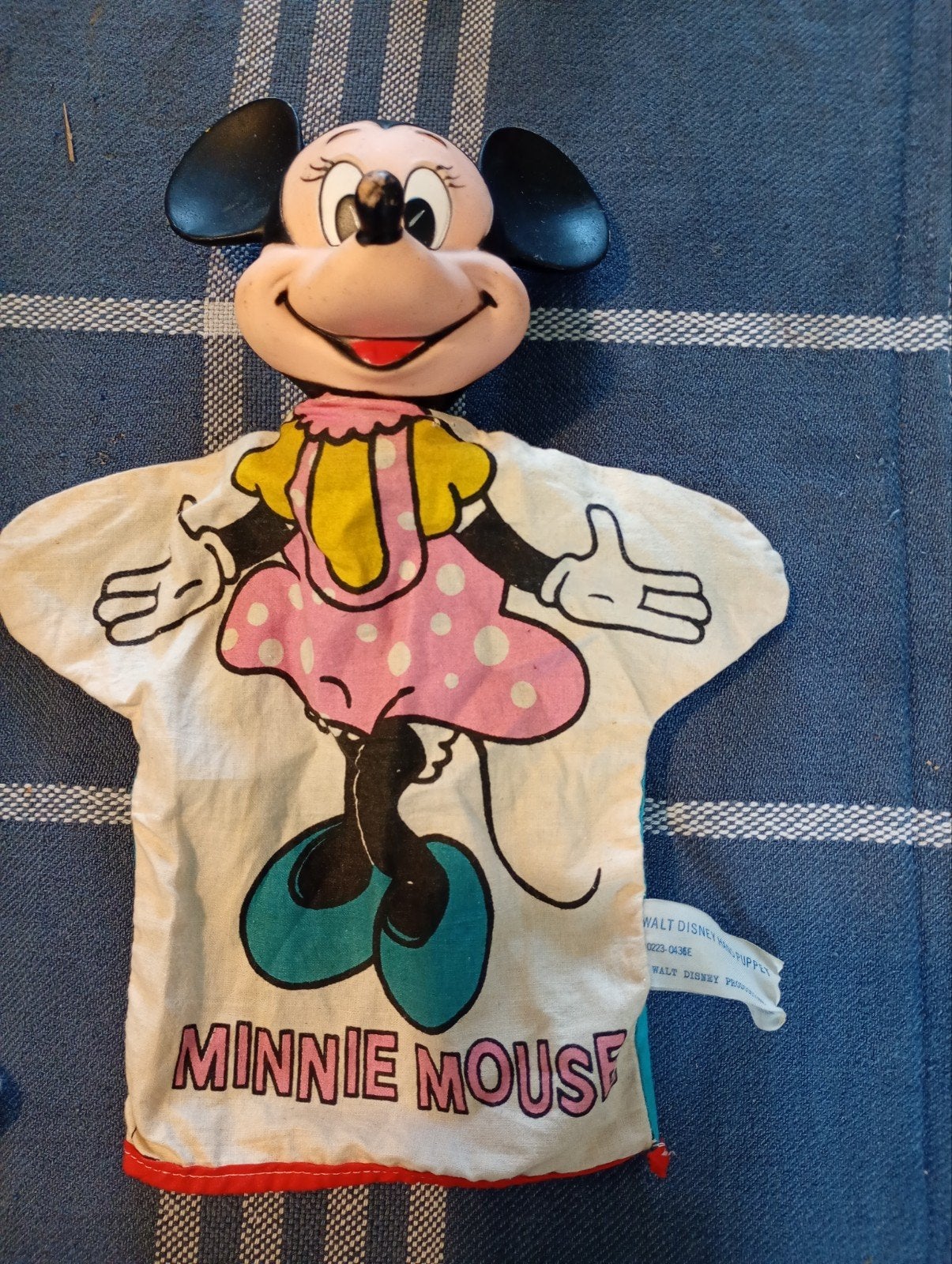 Vintage Minnie Mouse handpop - Walt Disney Productions, Ophalen of Verzenden, Gebruikt, Overige typen