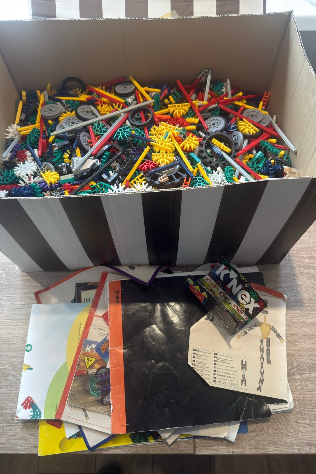 1 doos vol K’nex, Ophalen, Gebruikt, K'nex