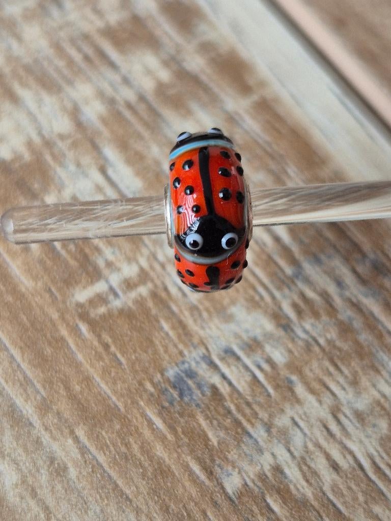 Trollbeads Uniek Ladybug CC"gemerkt", Glas of Kristal, Nieuw, Ophalen of Verzenden, Trollbeads