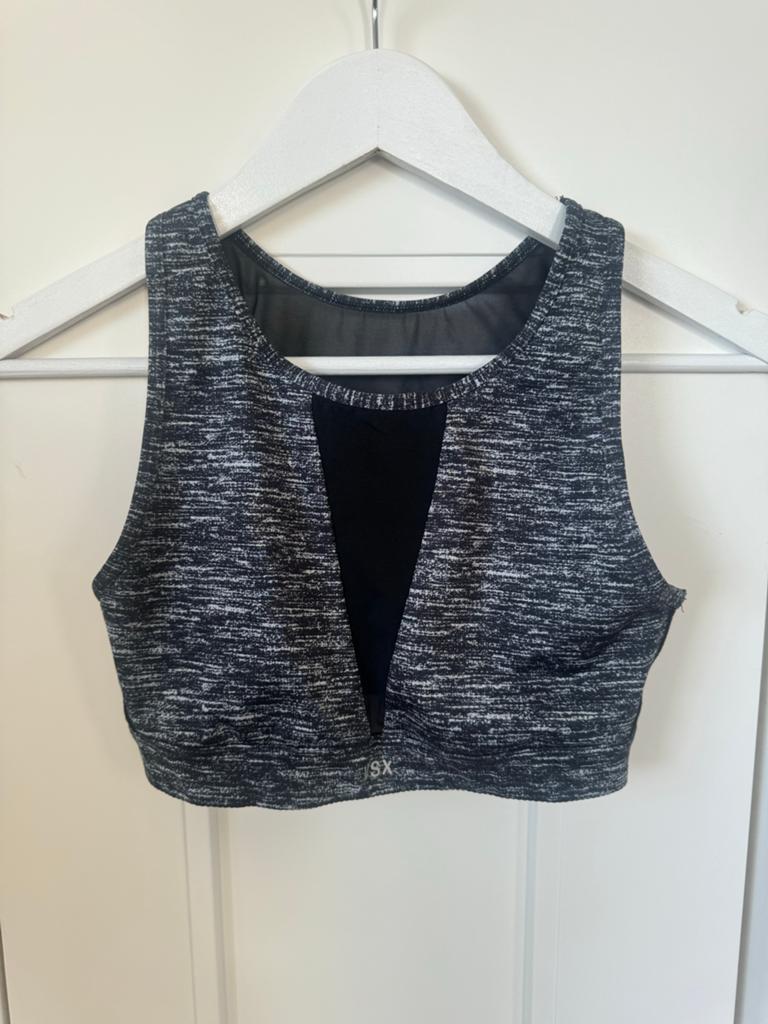Victoria's Secret Sportieve Top - Zwart/Wit - maat S, Zwart, Ophalen of Verzenden, Zo goed als nieuw, Maat 36 (S)