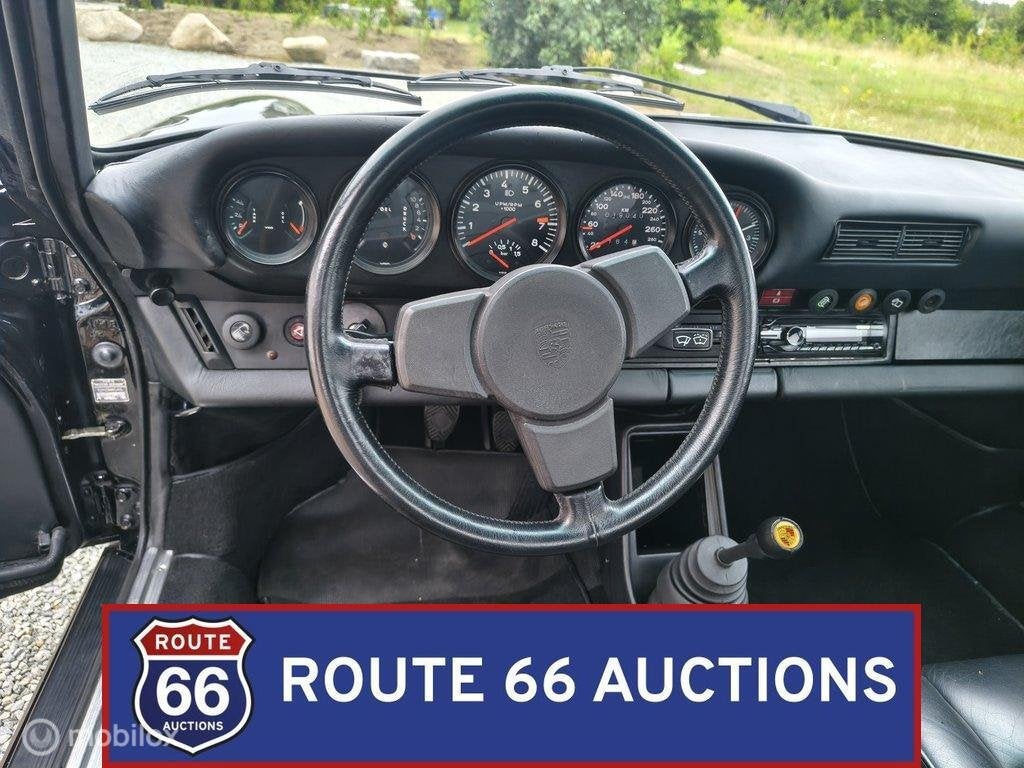 Porsche 930 Turbo | 1977 | Route 66 Auctions, Auto's, Oldtimers, Overige carrosserieën, Zwart, Bedrijf, Porsche