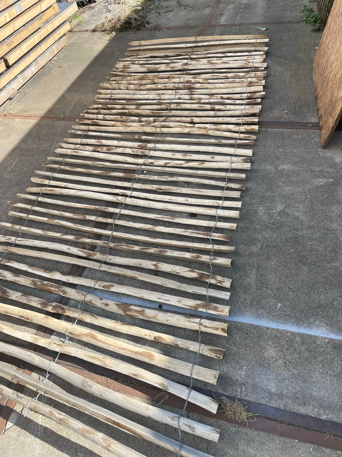 Schapenhek rol 5 meter lang, 1.50 meter hoog, Ophalen of Verzenden, Nieuw, Hout, Tuinhek