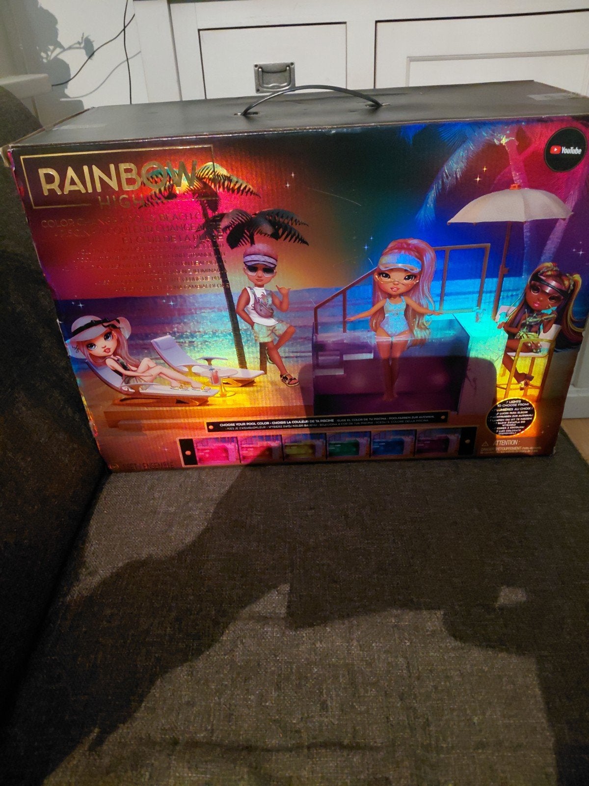 Rainbow High Color Change Pool & Beach Club Speelset, Ophalen of Verzenden, Gebruikt, Overige typen