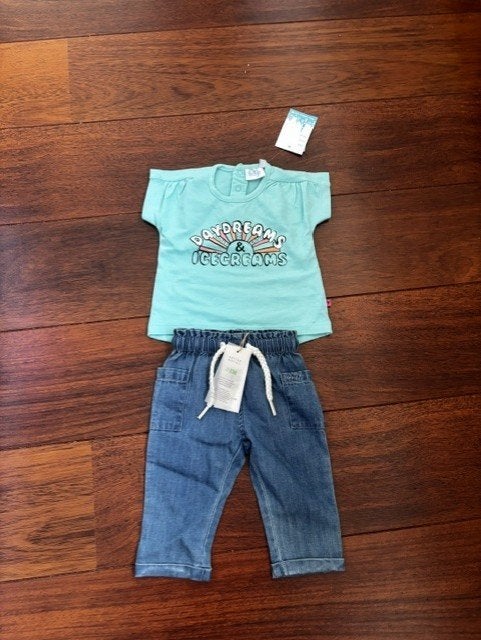 Setje van Feetje/Noppies maat 56 (advr 174), Kinderen en Baby's, Babykleding | Maat 56, Meisje, Nieuw, Ophalen of Verzenden, Setje