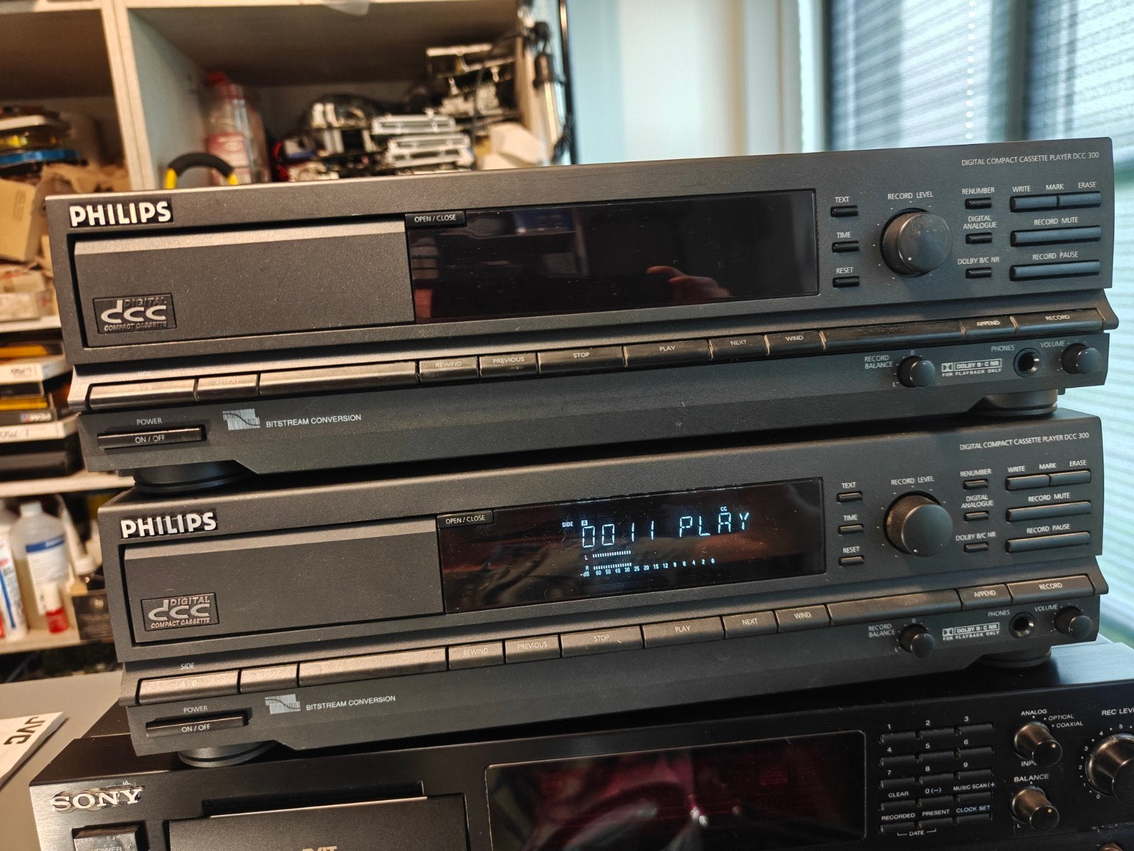 Philips DCC 300 Digital Compact Cassette Recorder afstandsb, Audio, Tv en Foto, Cassettedecks, Philips, Ophalen of Verzenden