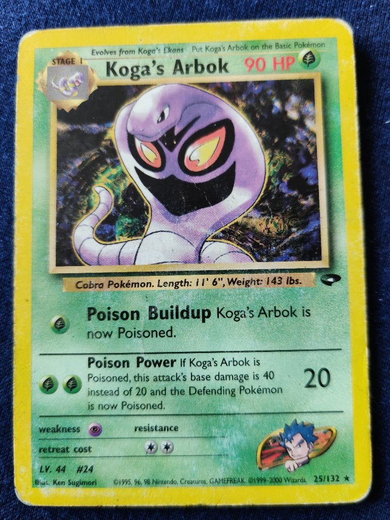 Koga's Arbok - Gym Challenge 25/132 - Good, Ophalen of Verzenden, Nieuw