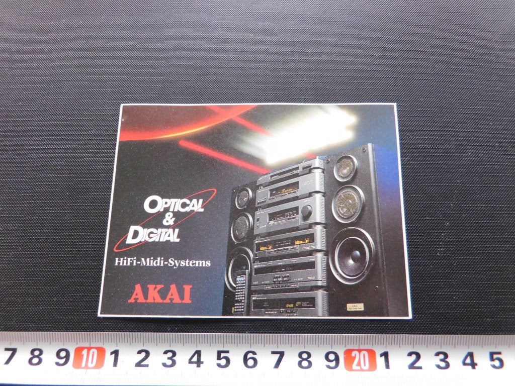 sticker AKAI optical & digital hifi midi systems *, Ophalen, Zo goed als nieuw