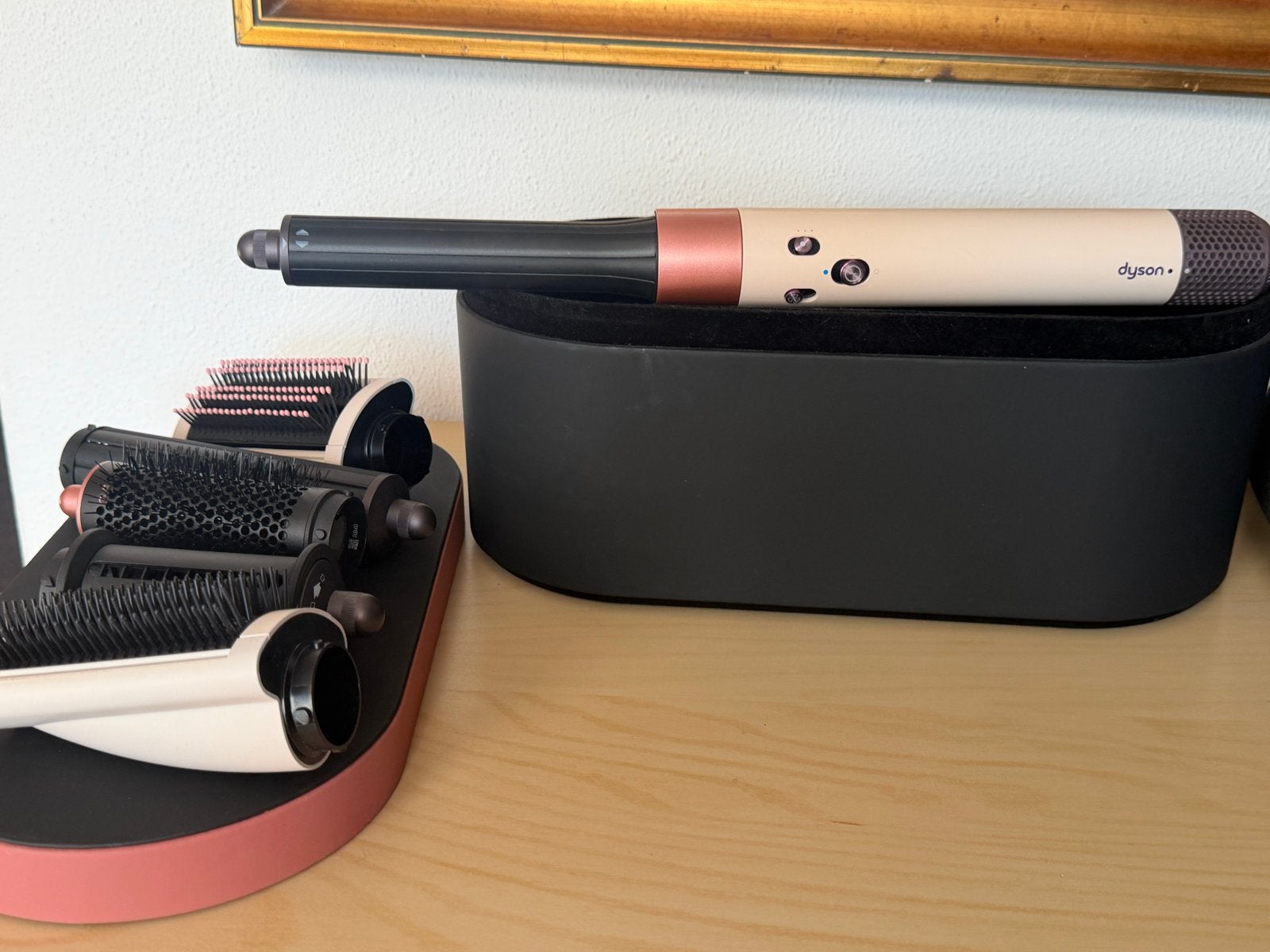 Dyson Airwrap Multi-Styler Ceramic Pink & Rose Gold, Ophalen of Verzenden, Zo goed als nieuw, Haarverzorging
