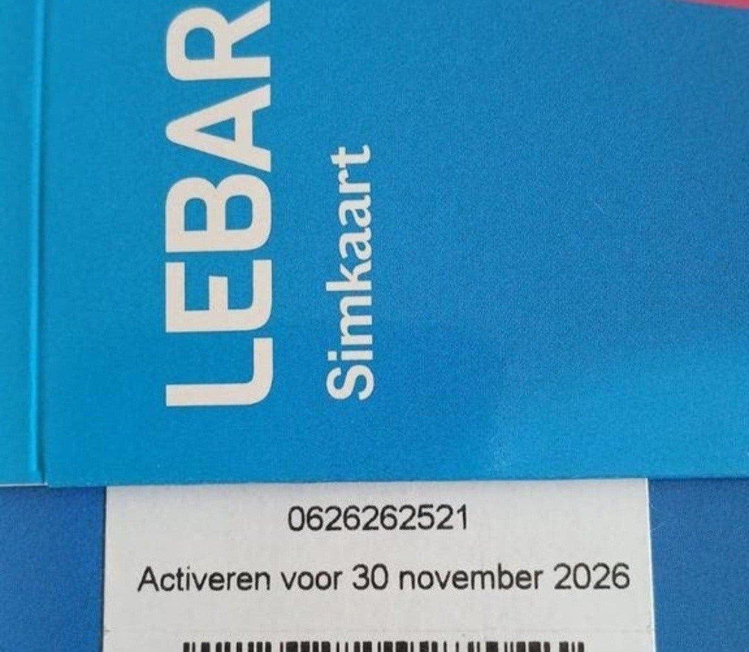 06.26.26.25.21 Lebara Simkaart - Nieuw en Ongeactiveerd, Verzenden, Nieuw, Overige providers, Simkaart