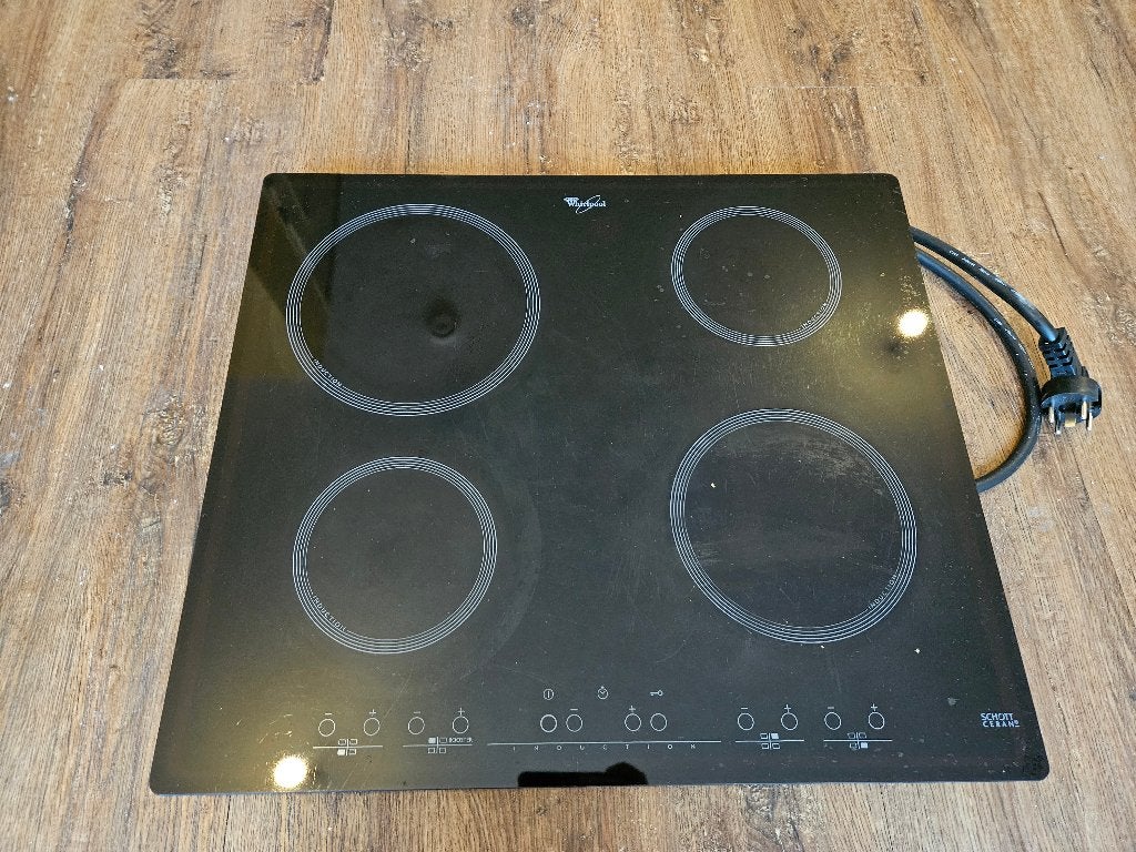Whirlpool Inductiekookplaat (2011), Witgoed en Apparatuur, Kookplaten, Ophalen, Gebruikt, 4 kookzones, Inbouw