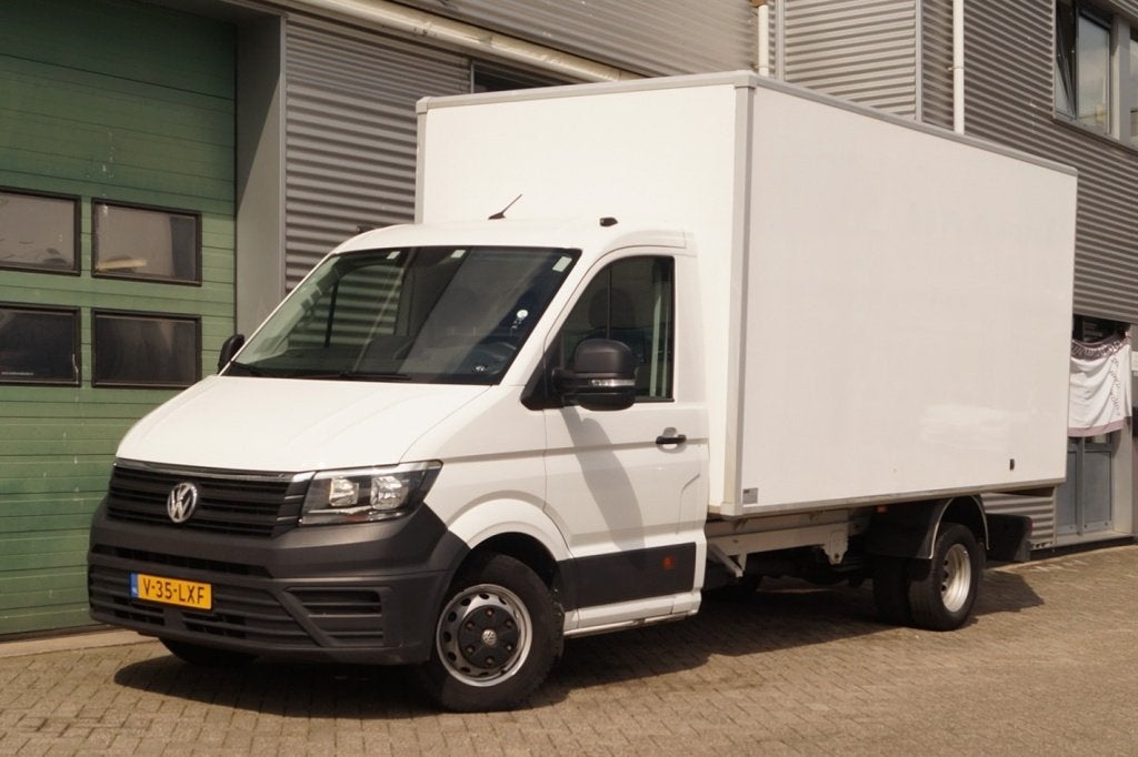 Volkswagen Crafter 35 2.0 TDI 122pk Bakwagen -AIRCO-3persoon, Auto's, Dealer onderhouden, Gebruikt, Euro 6, Volkswagen