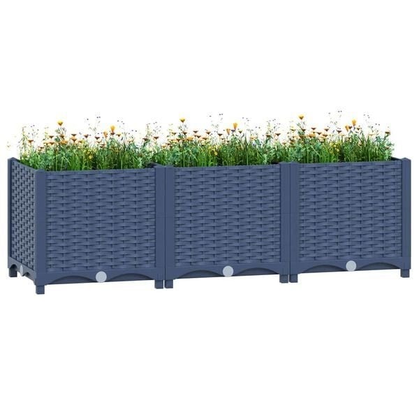 Plantenbak verhoogd 120x40x38 cm polypropyleen nieuw in doos, ., Nieuw, Ophalen of Verzenden, .