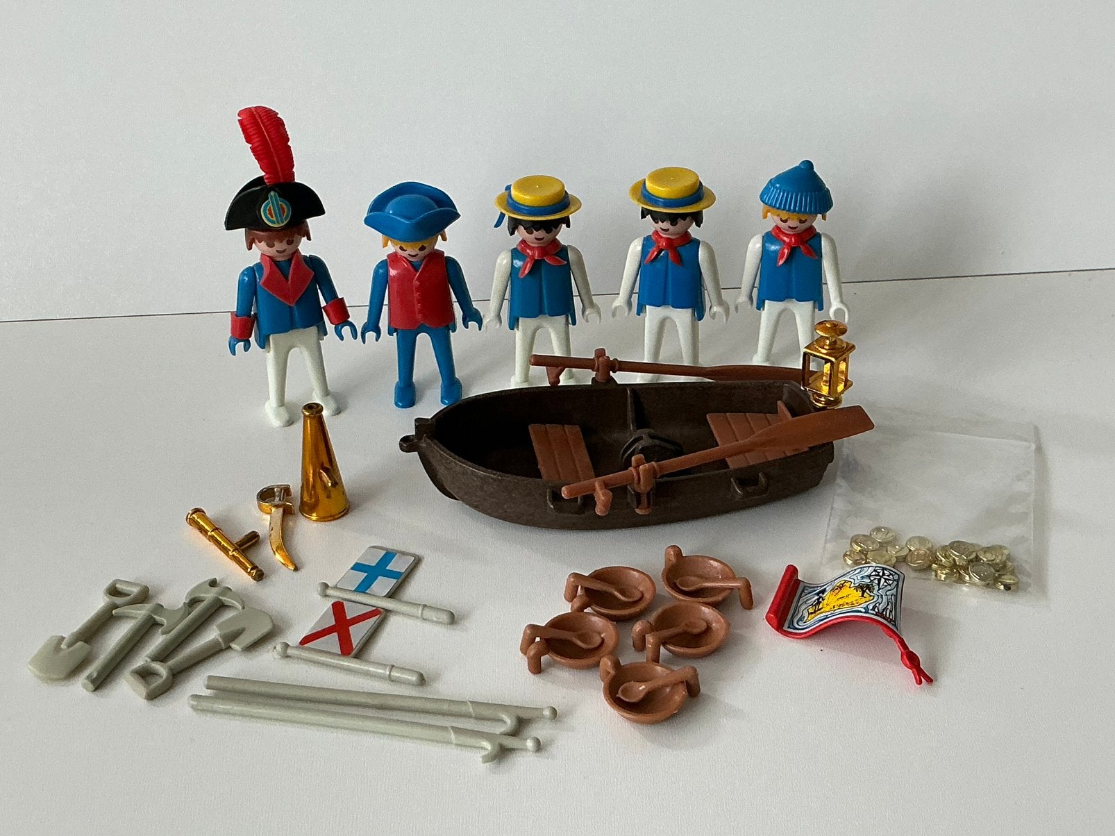 Playmobil vintage 3546 piraten met roeibootje, Ophalen of Verzenden, Gebruikt, Complete set