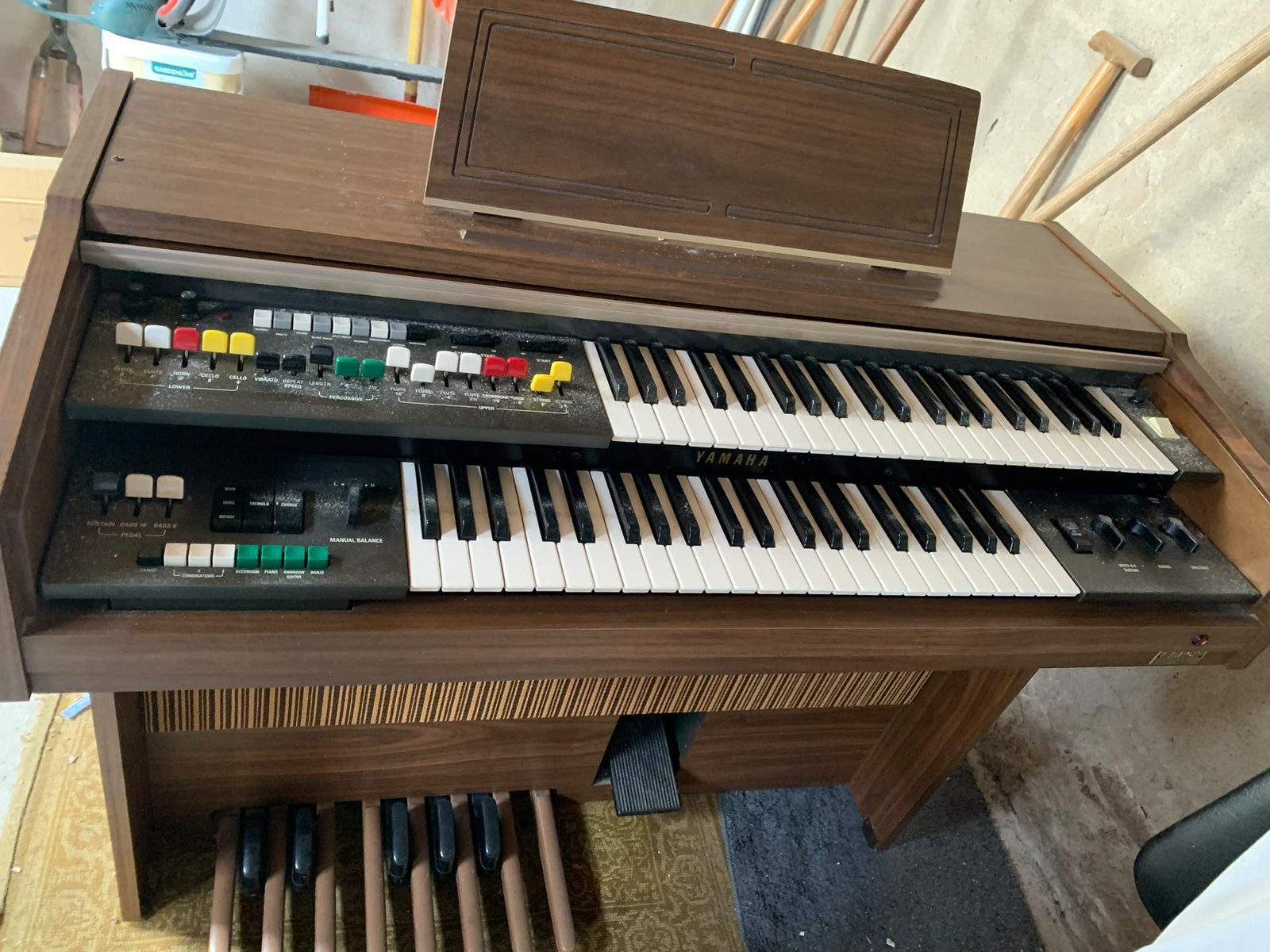 Yamaha Electone B-20CR orgel, Ophalen, Zo goed als nieuw, 2 klavieren, Orgel