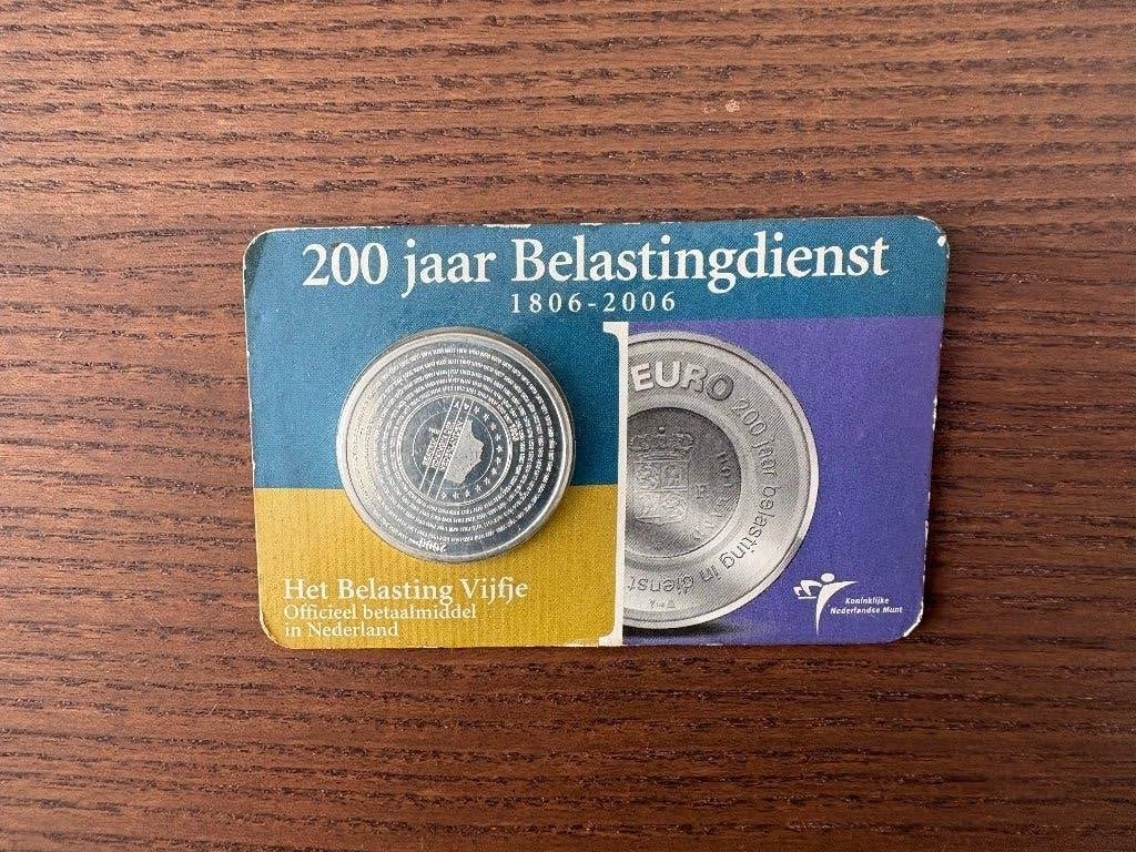 200 jaar belastingdienst 5 euro zilver munt, Koningin Beatrix, Zilver, Euro's, Ophalen of Verzenden