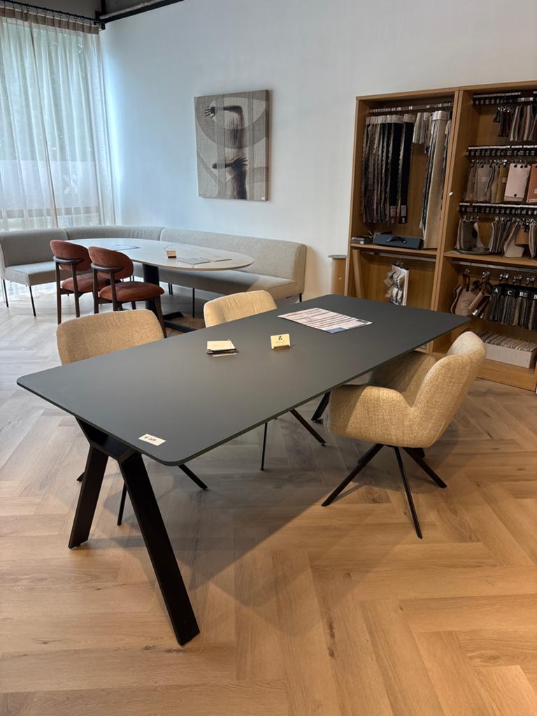 Moderne Fenix Eettafel - 200x90, Huis en Inrichting, Tafels | Eettafels, Ophalen, Overige materialen, 50 tot 100 cm, Zo goed als nieuw