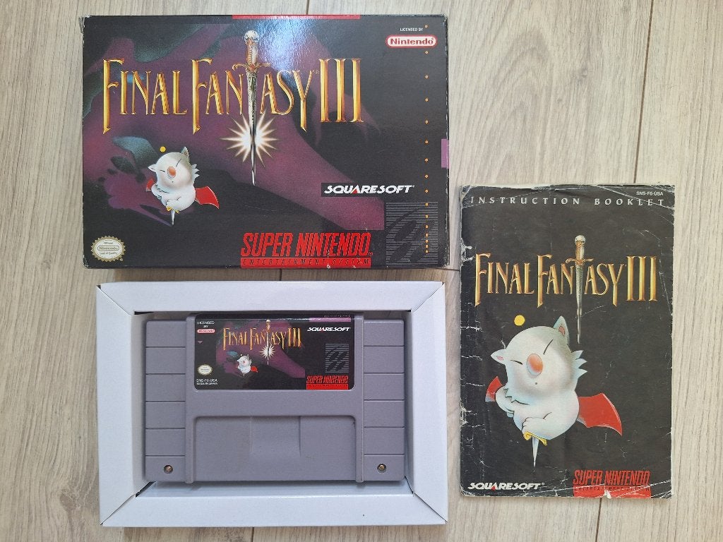 Final Fantasy 3 complete in box (CIB) voor de SNES, Spelcomputers en Games, Games | Nintendo Super NES, 1 speler, Eén computer