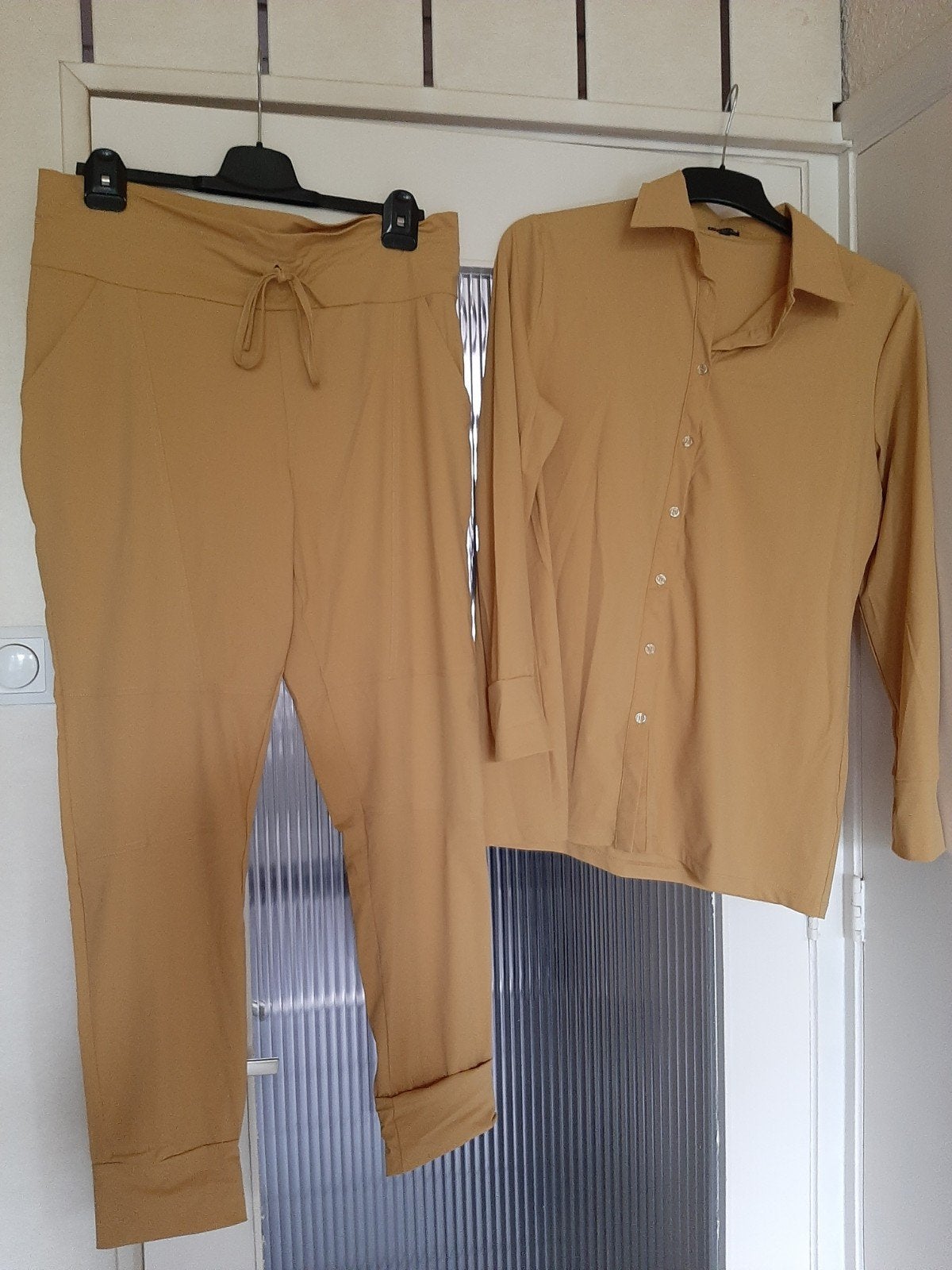 EXXCELLENT travelstof set maat 44, Exxcellent, Verzenden, Zo goed als nieuw, Maat 42/44 (L)
