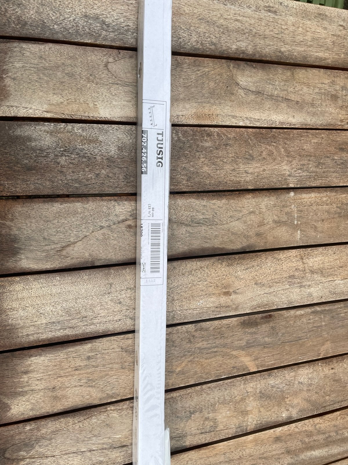 IKEA TJUSIG Wandkapstok - Nieuw in verpakking, Nieuw, Minder dan 100 cm, Hout, Ophalen