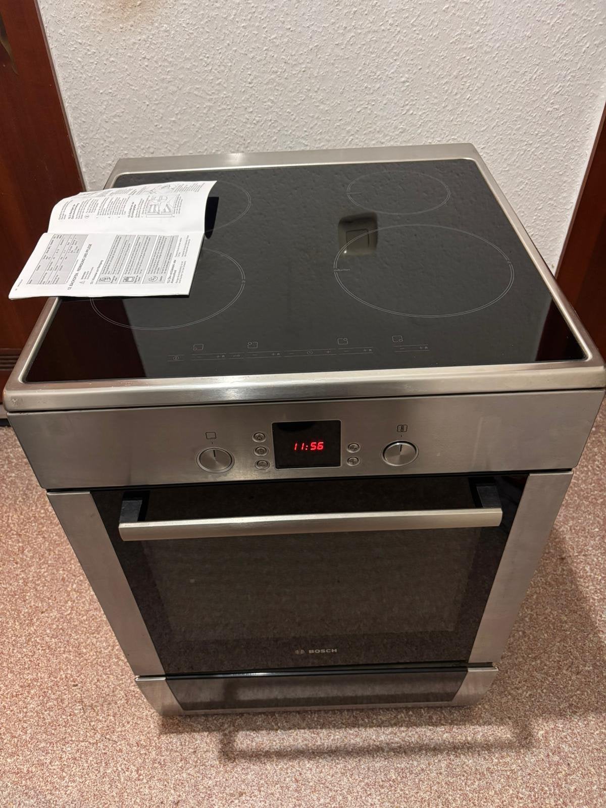 Bosch inductie fornuis met bezorgen, Ophalen of Verzenden, Zo goed als nieuw, 60 cm of meer