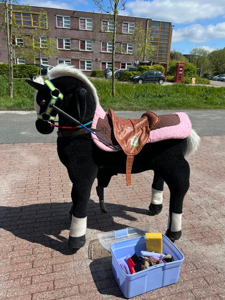 Animal Riding Paard Mararadscha Zwart Medium / Large, Ophalen, Zo goed als nieuw