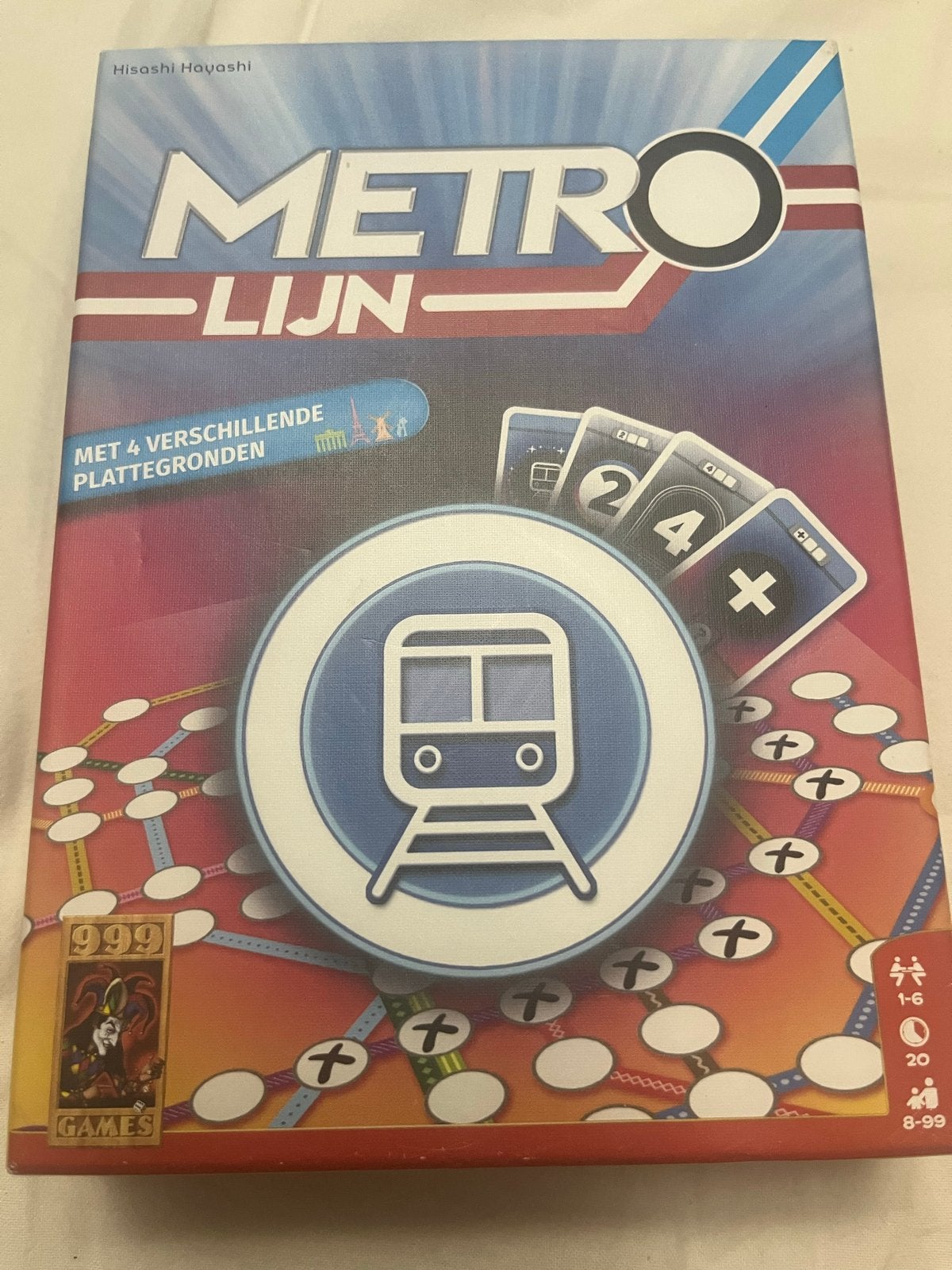 Metro Lijn - Strategisch Spel voor 1-6 Spelers, Een of twee spelers, Ophalen of Verzenden, Gebruikt