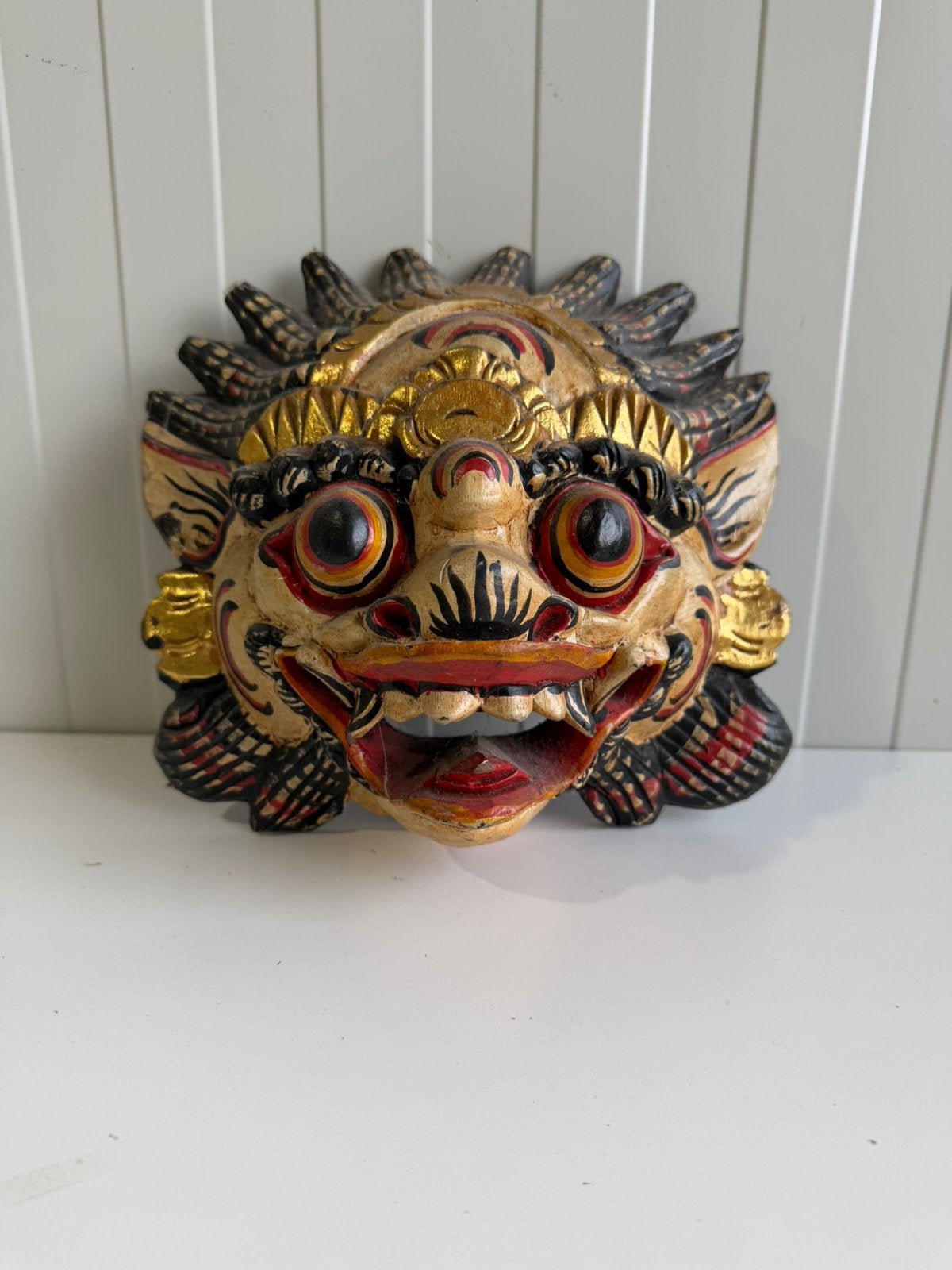 Handgemaakt Balinees Barong-masker, Antiek en Kunst, Kunst | Beelden en Houtsnijwerken, Overige onderwerpen, Handgemaakt, 20 - 50 cm