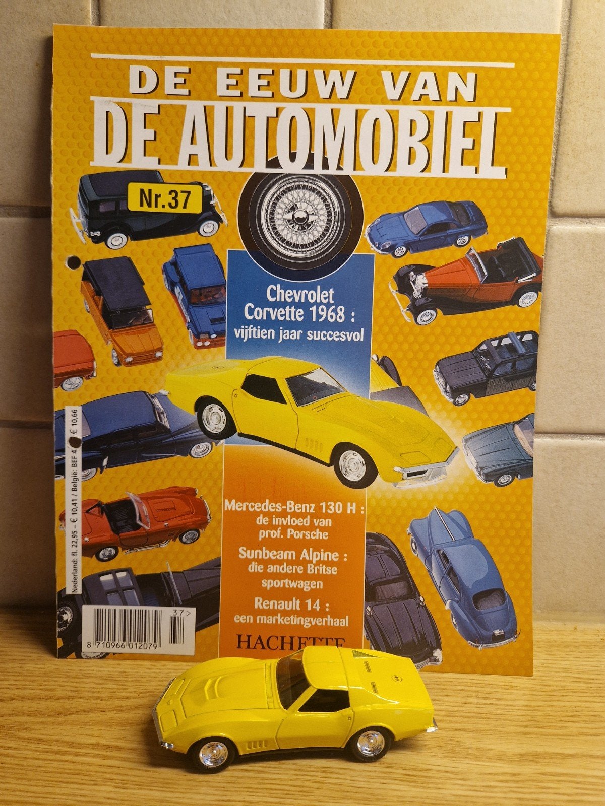 solido chevrolet corvette 1968 tijdschrift doosje, Ophalen of Verzenden, Zo goed als nieuw, Auto, Solido