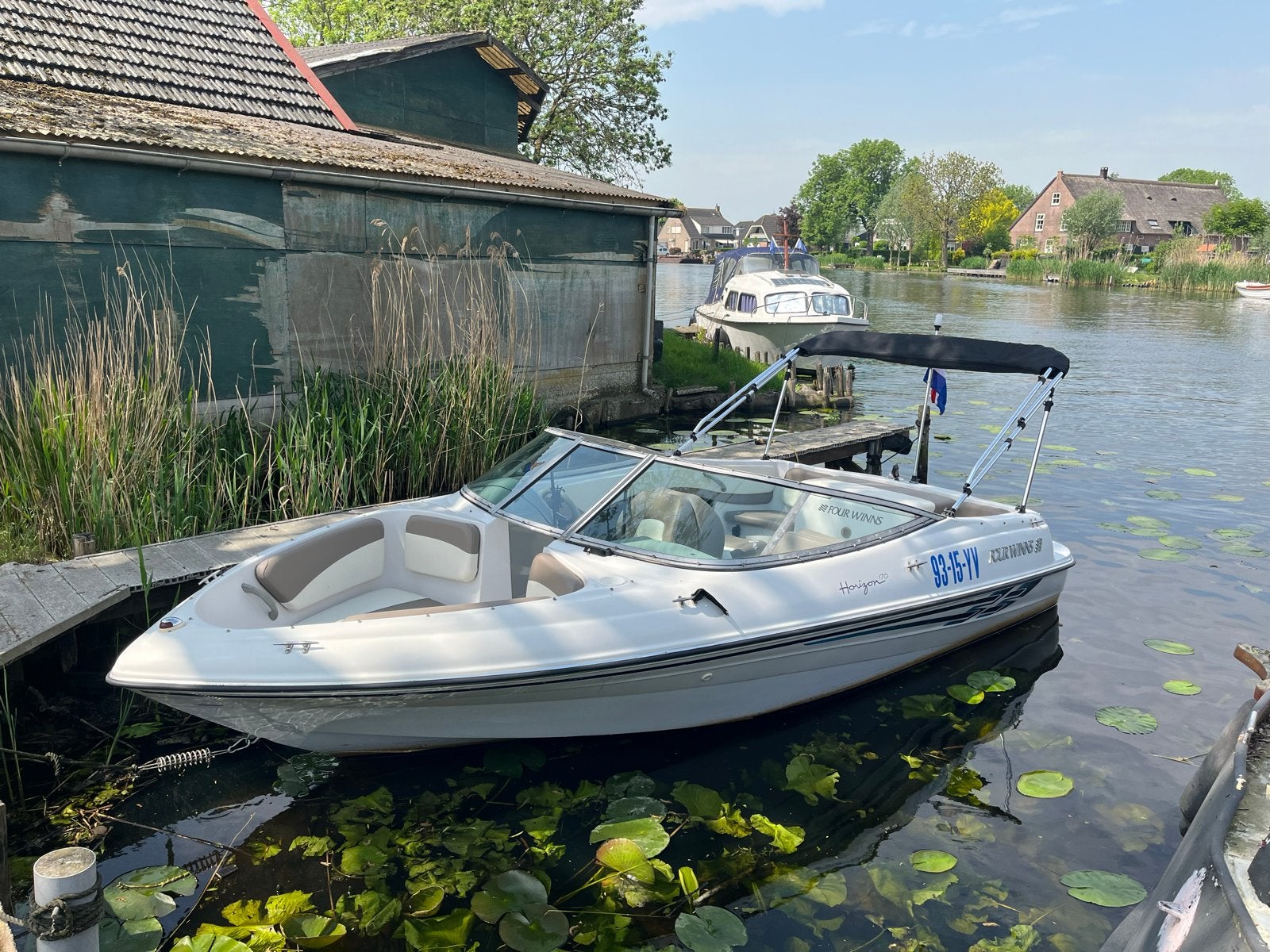 Four Winns Horizon Bowrider compleet set incl trailer, Ophalen, Overige merken, Gebruikt, Binnenboordmotor