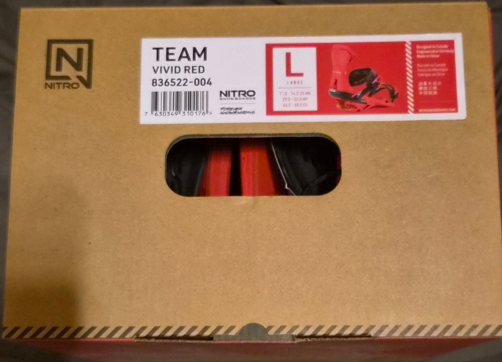 Nitro Team L snowboard binding Nieuw, Sport en Fitness, Ophalen, Nieuw, Bindingen