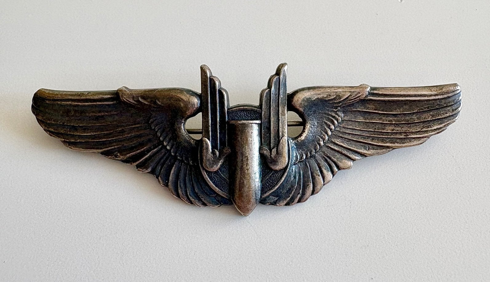 WW2 aerial gunner wings A.E. co Utica New York, Ophalen of Verzenden, Amerika