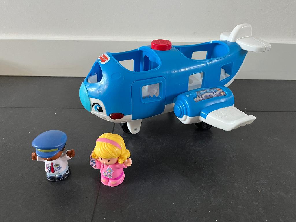 Fisher Price Little People vliegtuig, Kinderen en Baby's, Speelgoed | Fisher-Price, Ophalen, Zo goed als nieuw, Auto of Voertuig