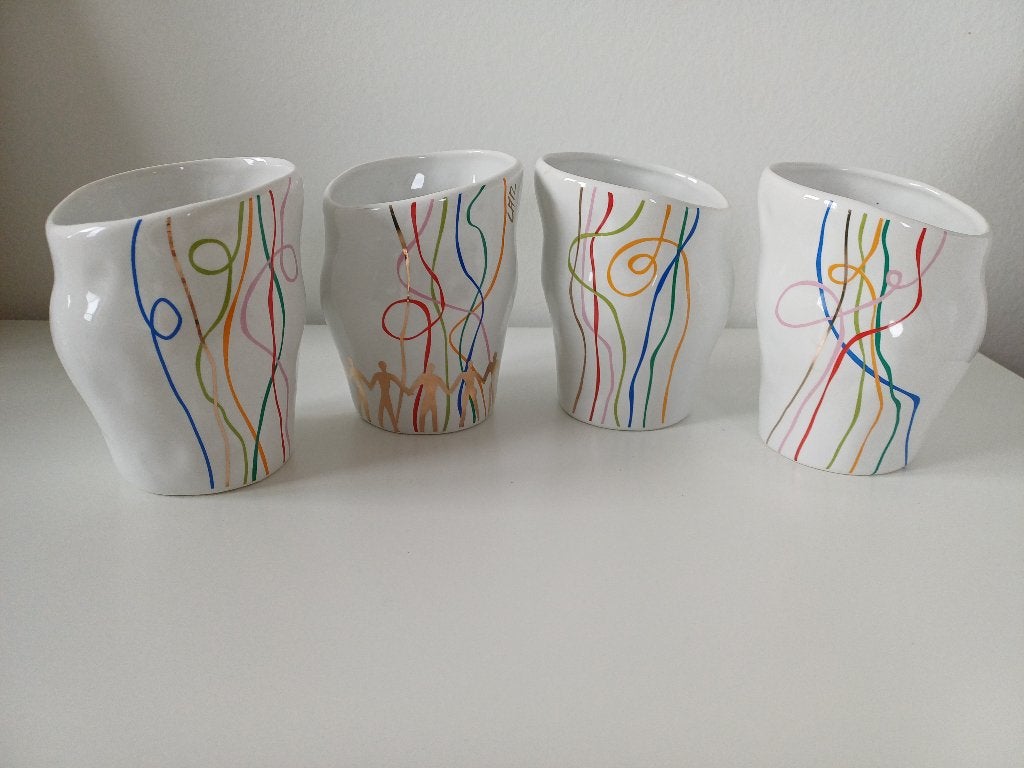 Corry Ammerlaan 4 prachtige bekers!, Ophalen of Verzenden