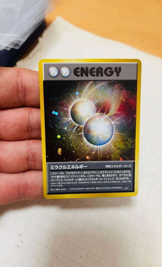 Miracle Energy Holo Neo Destiny Japanese Pokemon, Hobby en Vrije tijd, Verzamelkaartspellen | Pokémon, Verzenden, Zo goed als nieuw