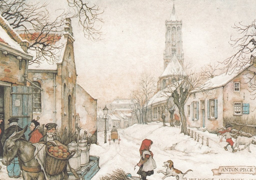 Ansichtkaart -Kunst - Anton Pieck - Het Huchtje Amerongen, Verzamelen, Verzenden, 1960 tot 1980, Ongelopen, Stad of Dorp